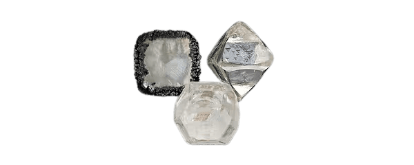 Rough diamonds before certification